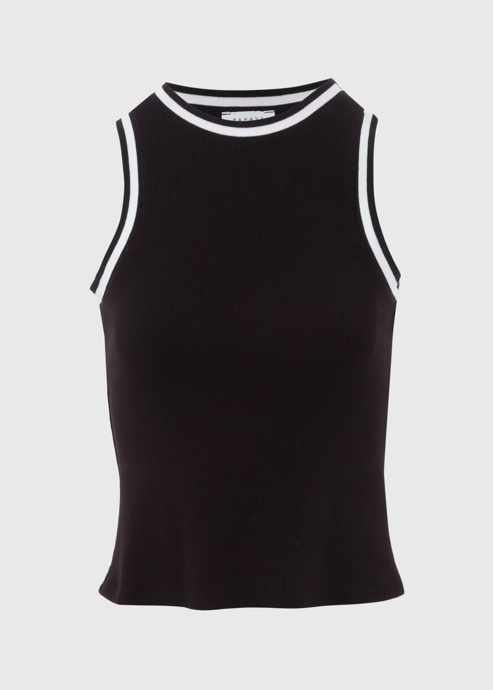 Black Contrast Tank Top - 8 Image 5