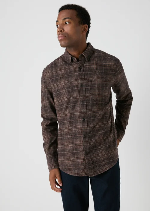 Brown Grindle Check Shirt - S Image 3