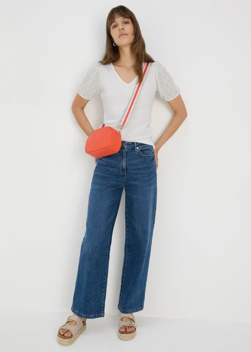 Ecru Pointelle Sleeve Top - Size 8 Image 4