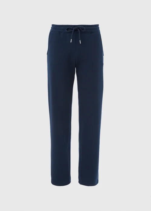 Navy Tapered Jogging Bottoms - Small Image 3