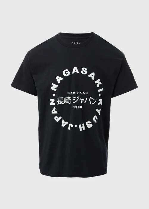 Black Nagasaki Logo T-Shirt - S Image 5