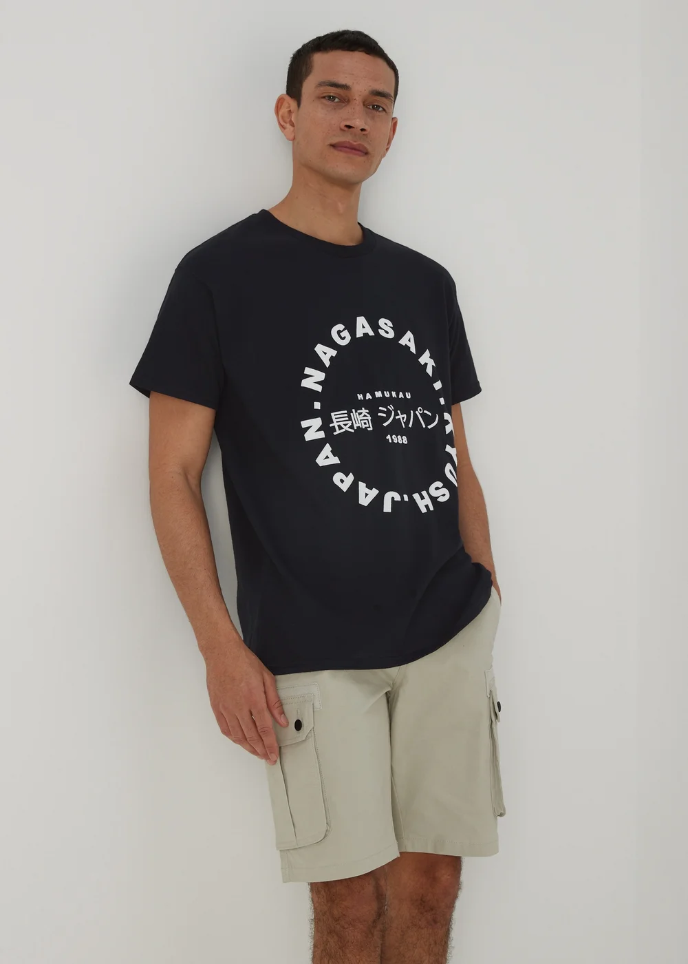 Black Nagasaki Logo T-Shirt - S Image 3