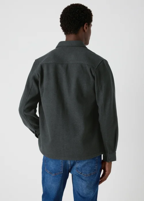 Charcoal Plain Over Shirt - S Image 2