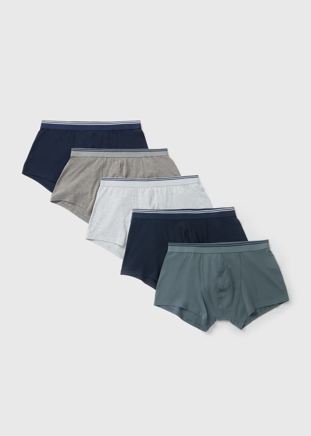 5 Pack Multicolour Plain Hipsters - XS Image 1
