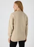 Beige Longline Sweatshirt - Small Image 2