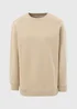 Beige Longline Sweatshirt - Small Image 4