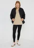 Beige Longline Sweatshirt - Small Image 1