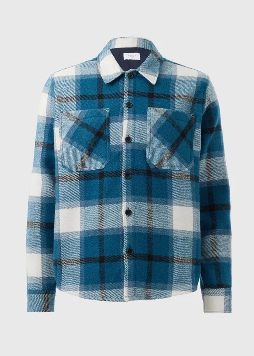 Blue Check Shacket - S Image 4