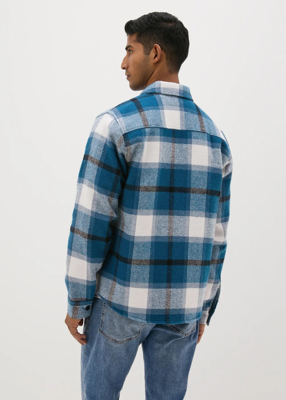 Blue Check Shacket - S Image 2