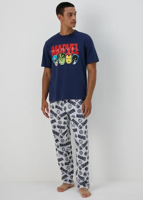 Navy Marvel Pyjama Set - Extra small Image 1