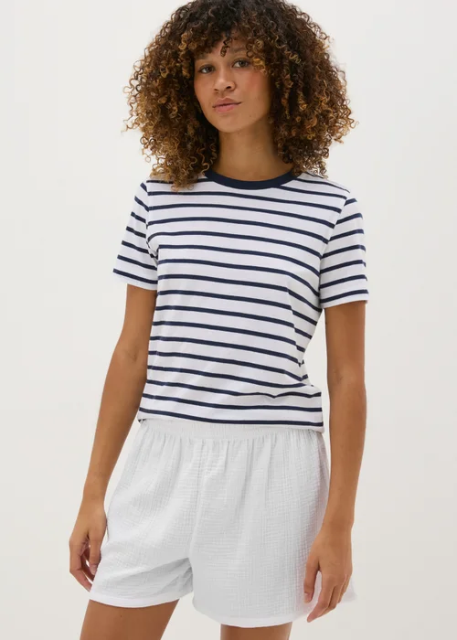 White Double Cloth Shorts - XS Image 1