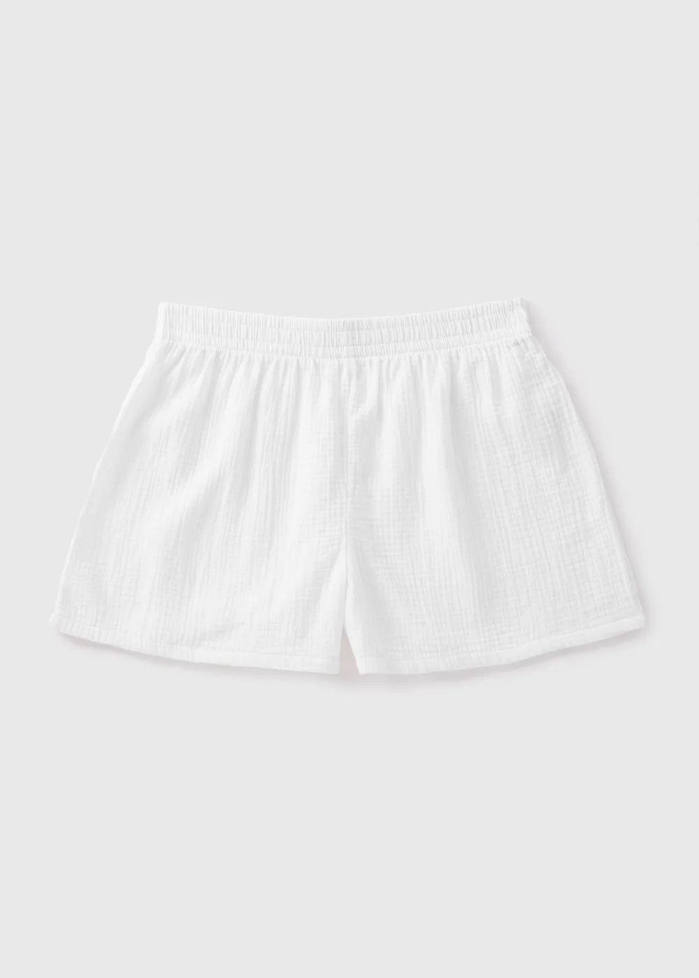 White Double Cloth Shorts - XS Image 4