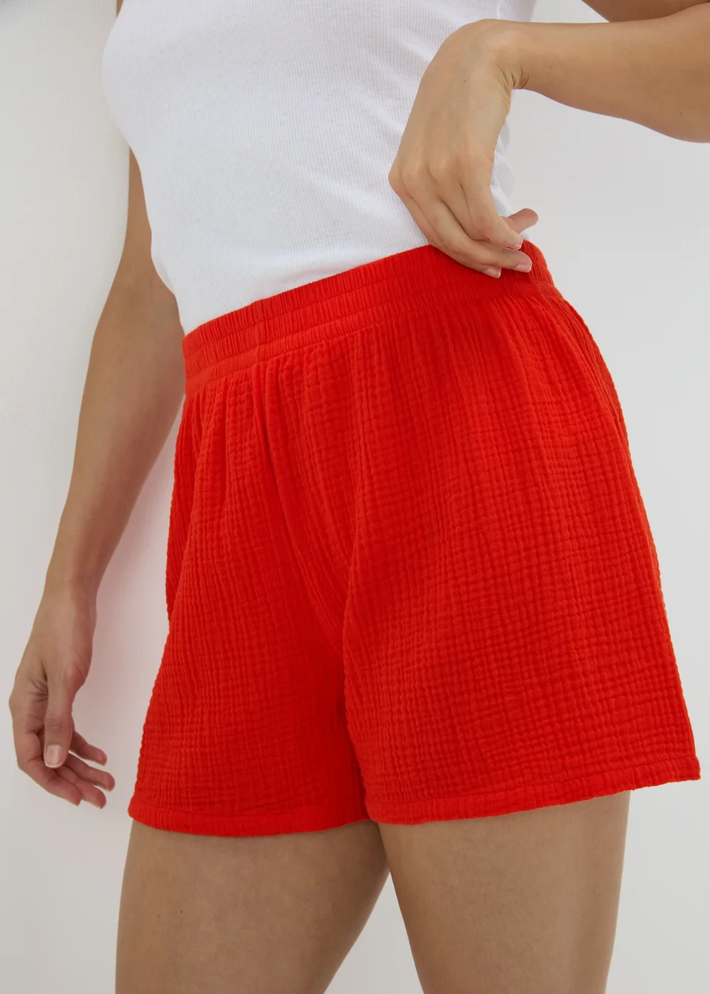Red Double Cloth Shorts - Extra small Image 3