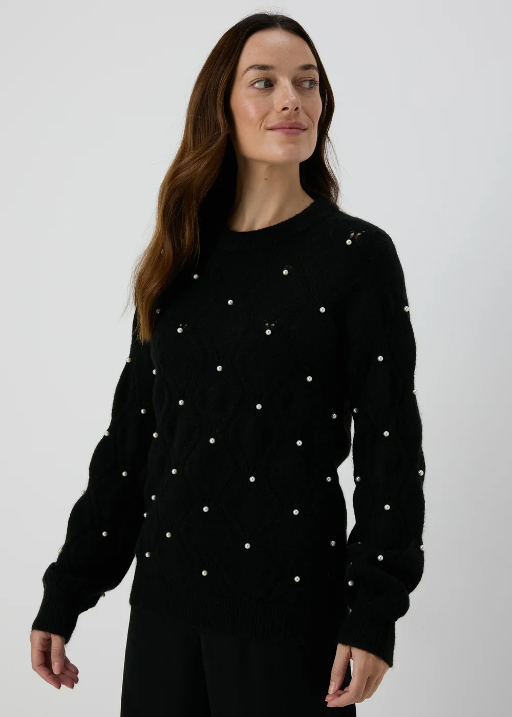 Black Pearl Embellished Jumper - XS Image 1