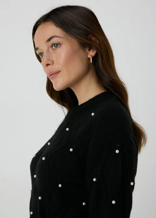 Black Pearl Embellished Jumper - XS Image 3