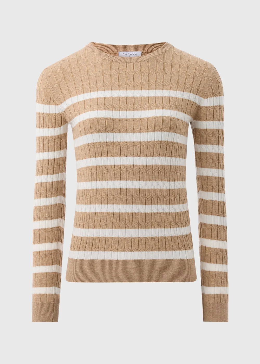 Neutral Baby Cable Stripe Jumper - 8 Image 3