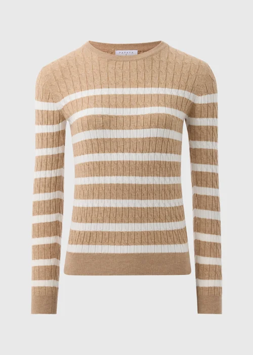 Neutral Baby Cable Stripe Jumper - 8 Image 3