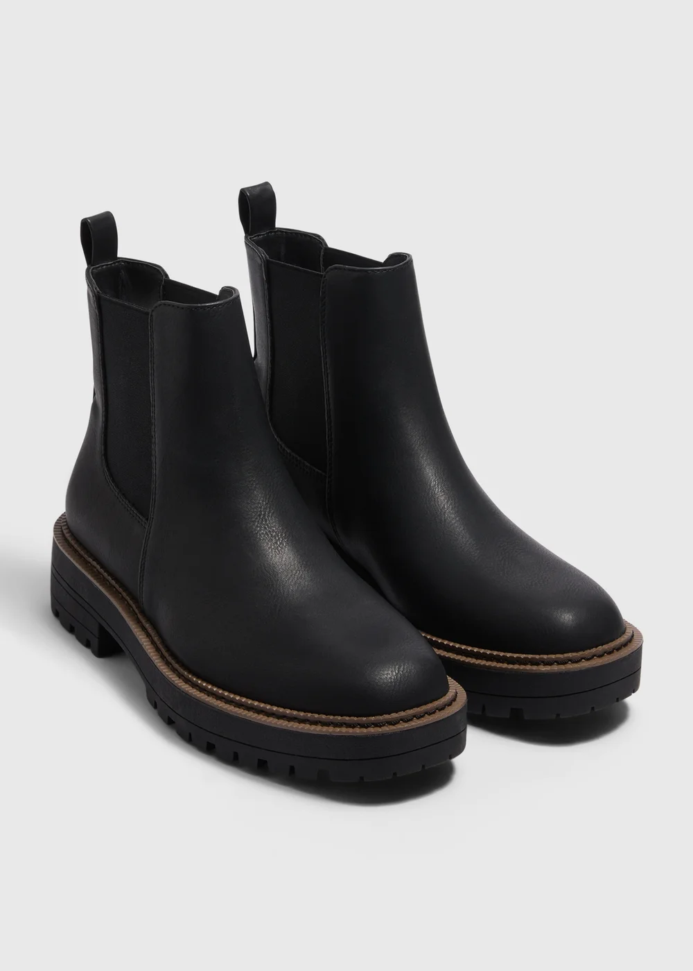 Soleflex Black Chelsea Boots - Size 3 Image 1