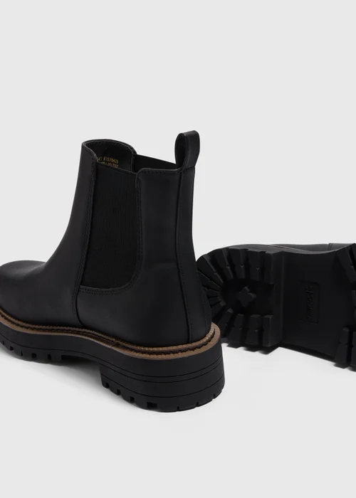 Soleflex Black Chelsea Boots - Size 3 Image 2
