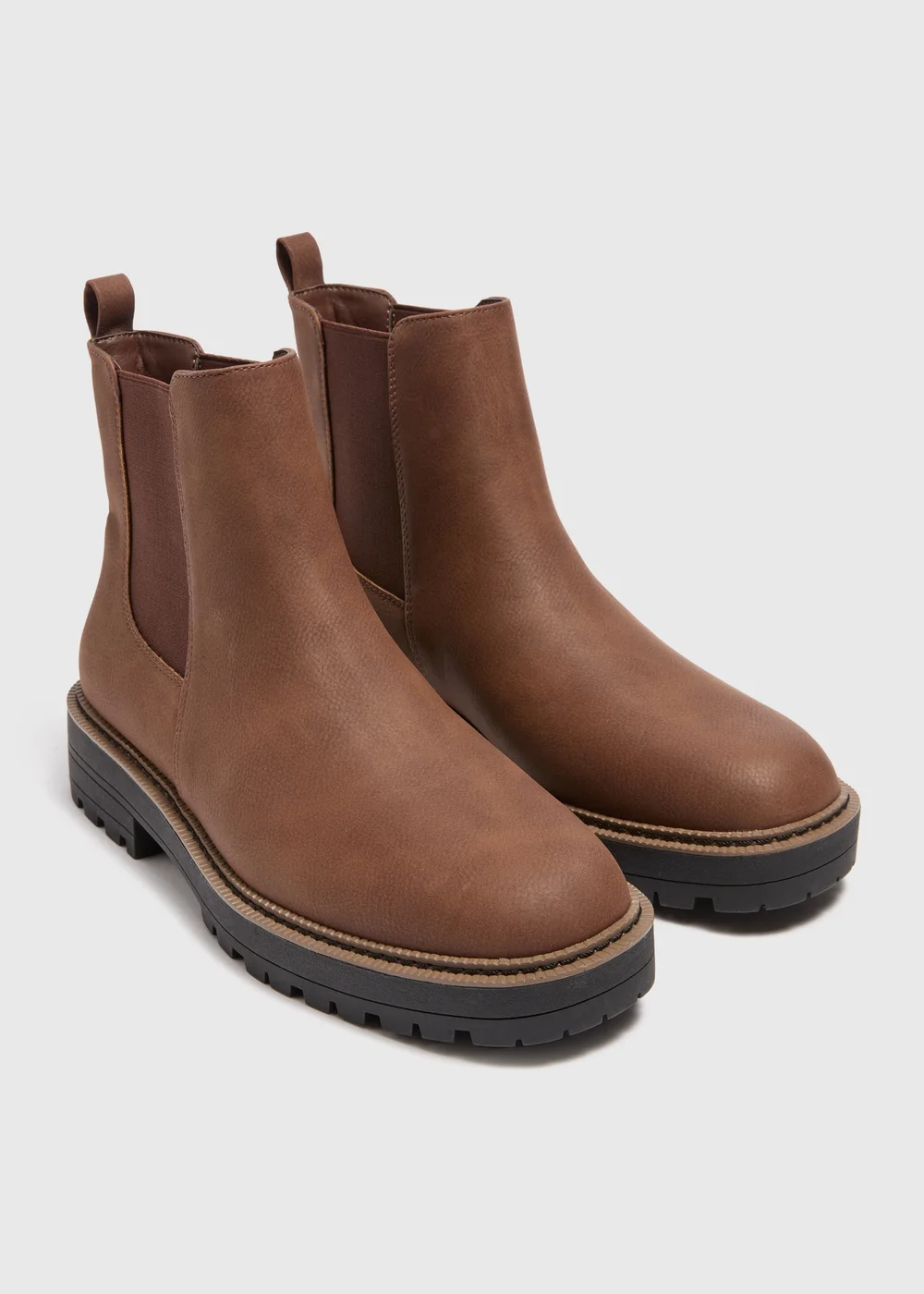 Soleflex Brown Chelsea Boots - Size 3 Image 1