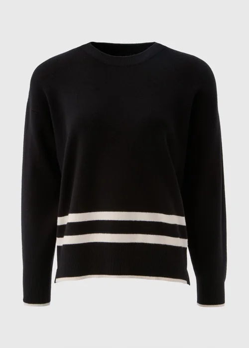 Et Vous Black Stripe Knitted Jumper - S Image 4