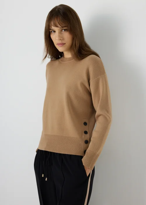 Et Vous Camel Button Jumper - S Image 2