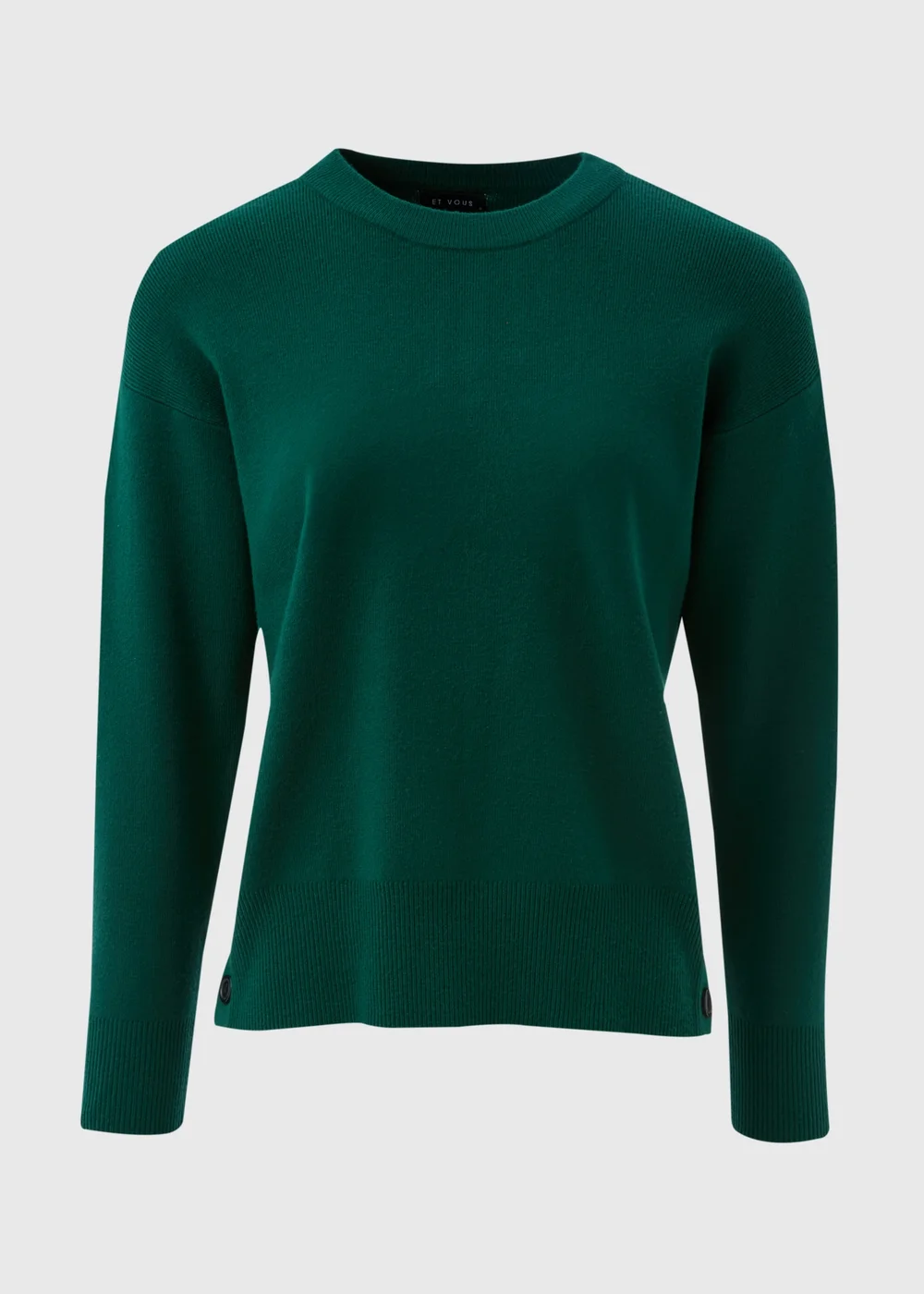 Et Vous Green Button Jumper - S Image 4