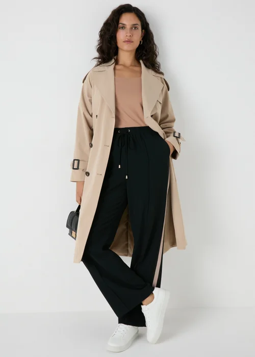Et Vous Camel Square Neck Top - Size 8 Image 3