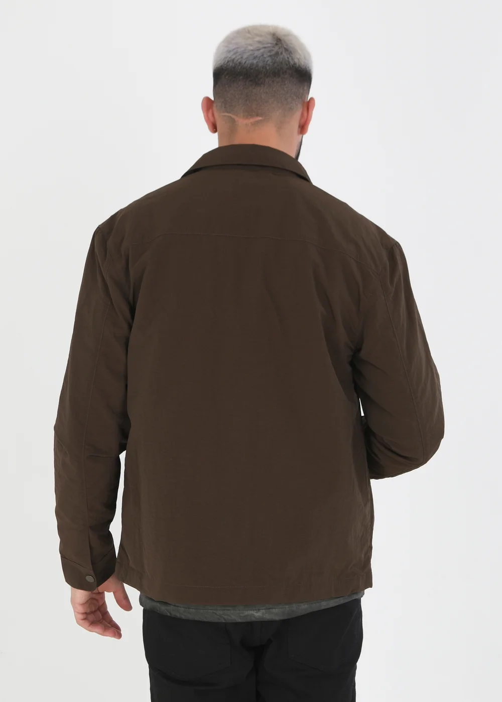 Brave Soul Brown Lightweight Shacket - S Image 2