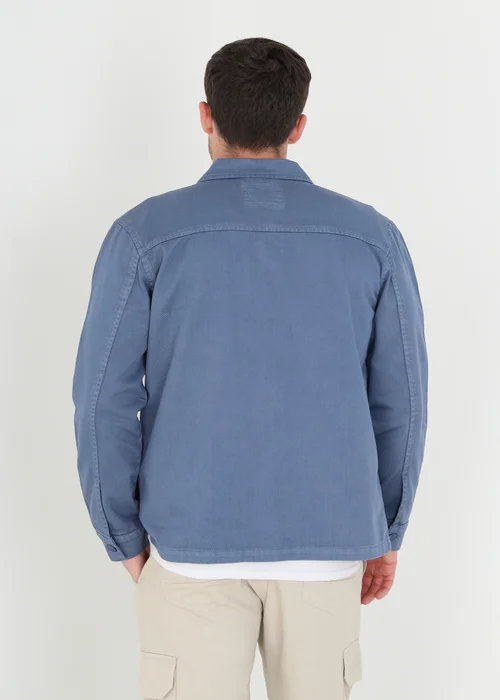 Brave Soul Blue Cotton Twill Shacket - S Image 2
