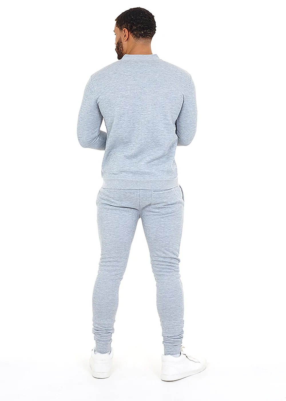 Brave Soul Grey Slim Fit Tracksuit - Extra Large Image 2