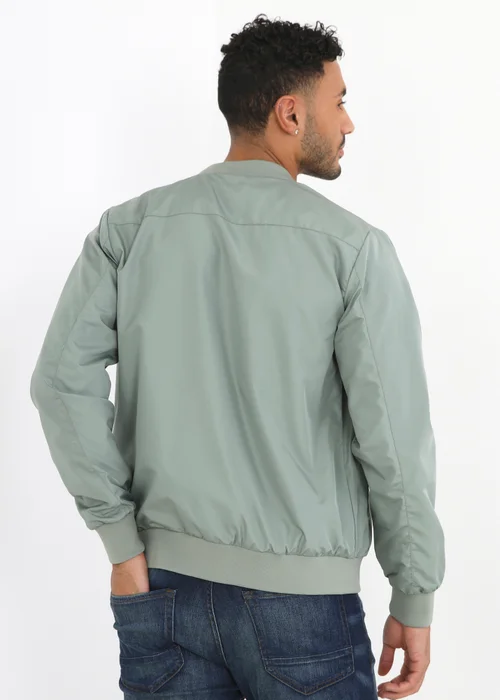 Brave Soul Soft Green Bomber Jacket - S Image 2