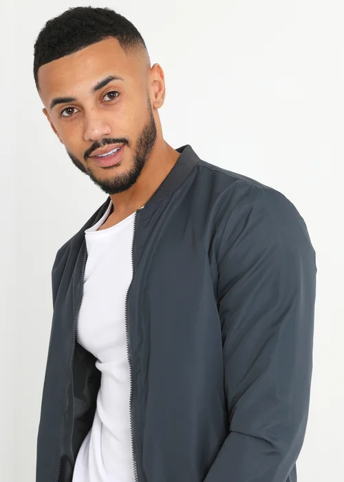 Brave Soul Charcoal Bomber Jacket - XL Image 3