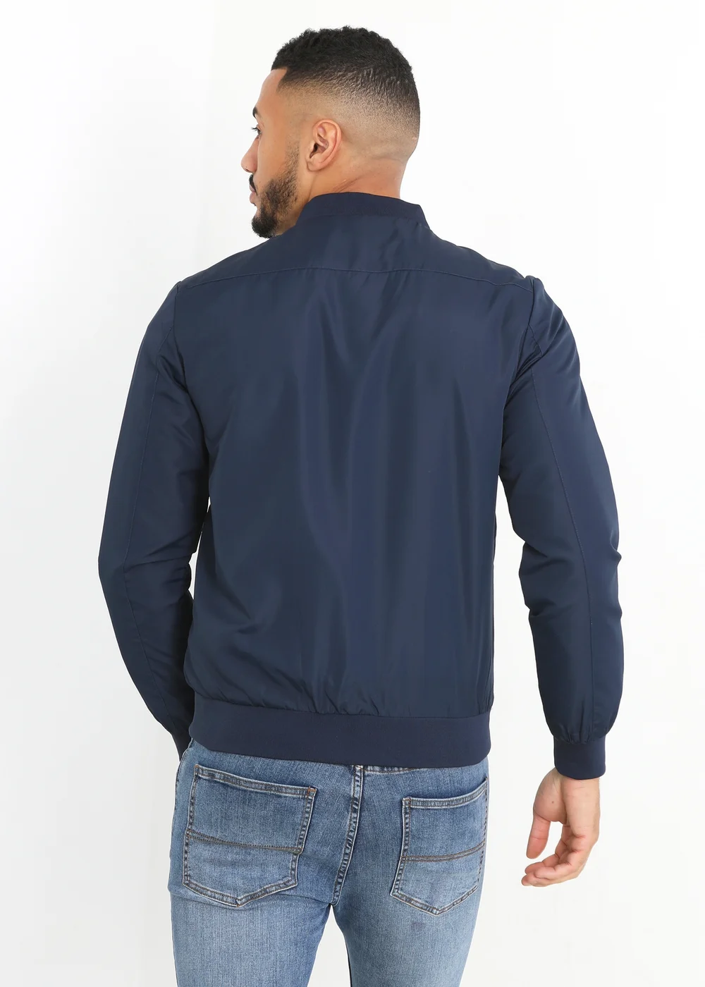 Brave Soul Navy Bomber Jacket - S Image 2