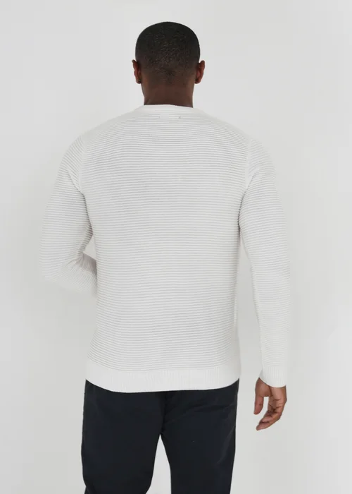 Brave Soul Ecru Crew Neck Knitted Jumper - S Image 2
