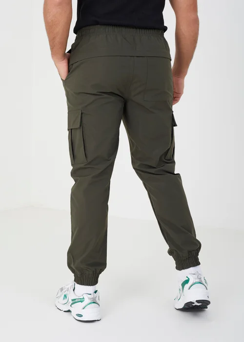 Brave Soul Khaki Cuffed Cargo Trousers - 30/L32 Image 2