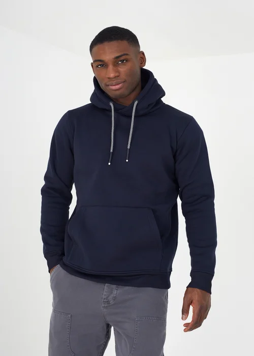 Brave Soul Navy Hoodie With Kangaroo Pocket - S Image 1