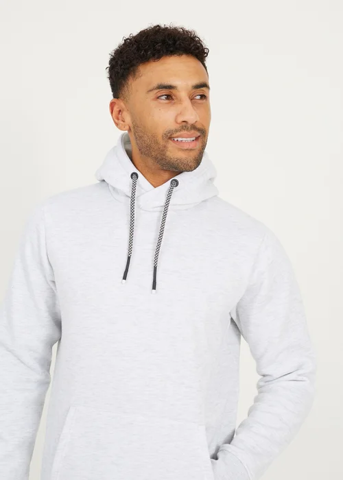 Brave Soul Ecru Hoodie With Kangaroo Pocket - L Image 3