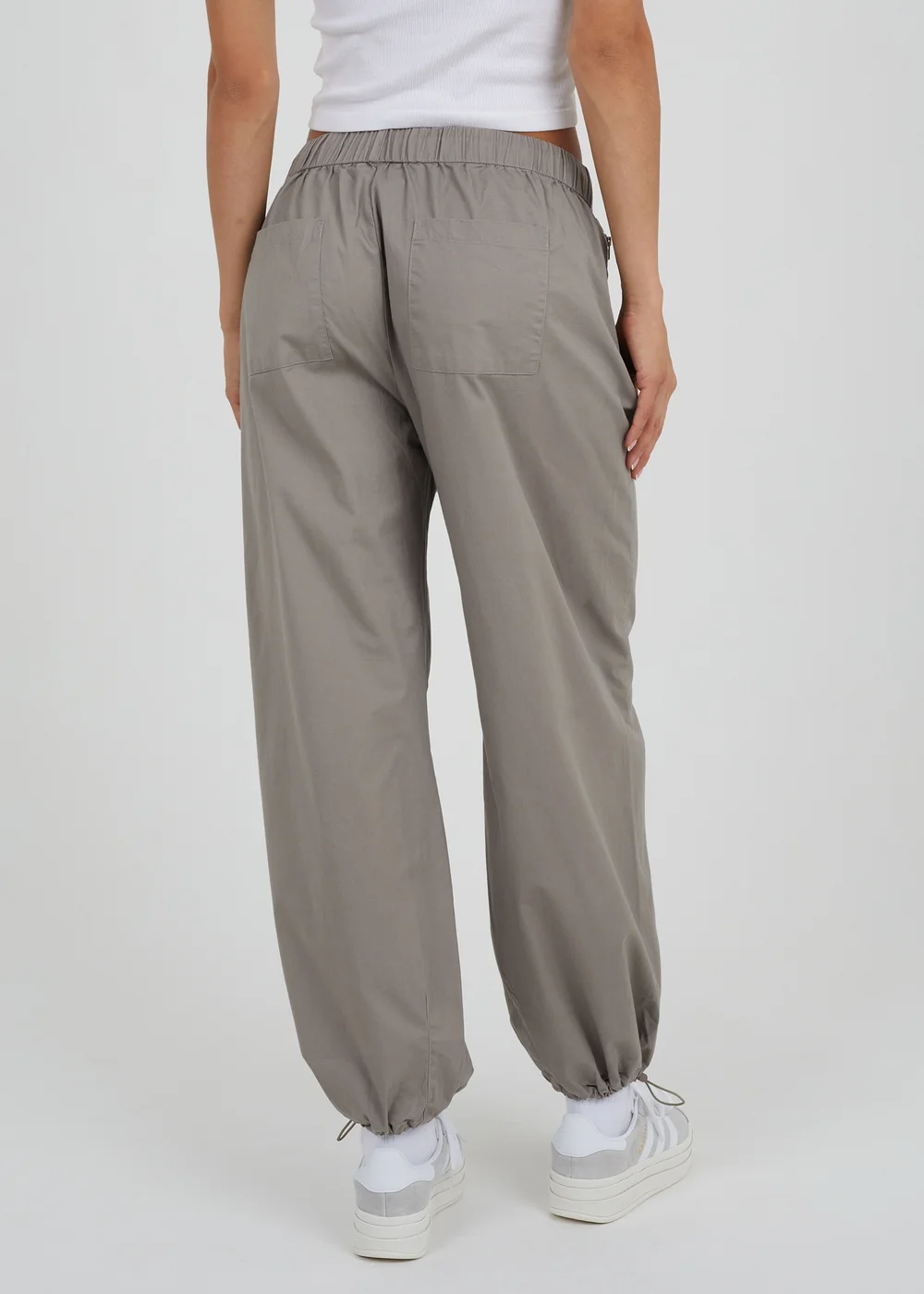 Brave Soul Grey Utility Style Adjustable Cargos - XS Image 2