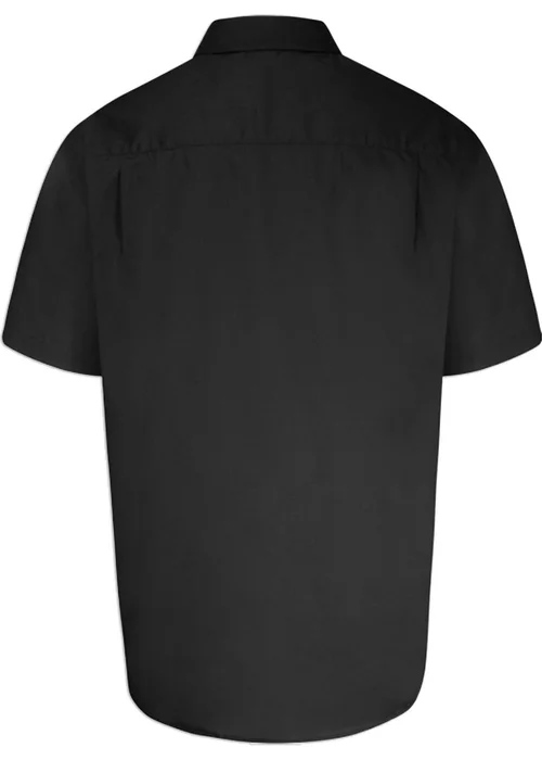 Duke Black Aeron Easy-Iron Kingsize Short-Sleeved Shirt - 2XL Image 2