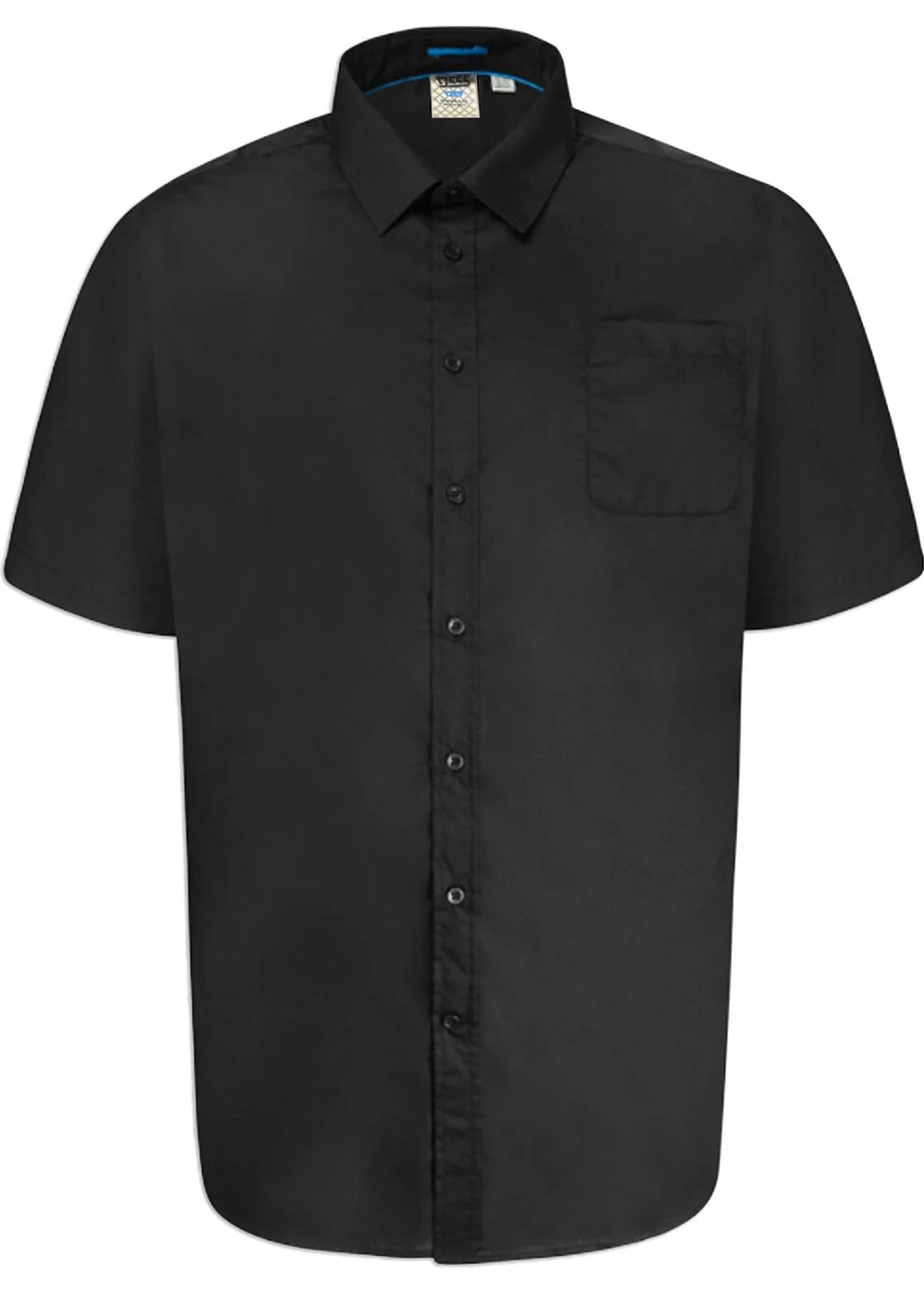Duke Black Aeron Easy-Iron Kingsize Short-Sleeved Shirt - 2XL Image 3