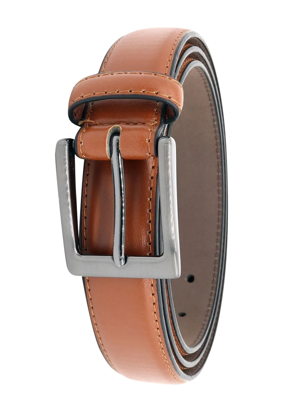 Duke Tan Anthony Stitched Leather Square Buckle Belt - 7XL Image 2