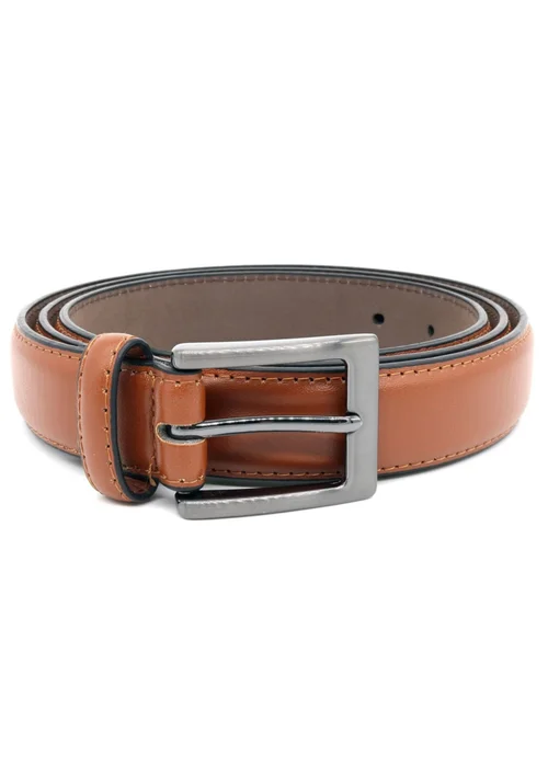 Duke Tan Anthony Stitched Leather Square Buckle Belt - 7XL Image 1