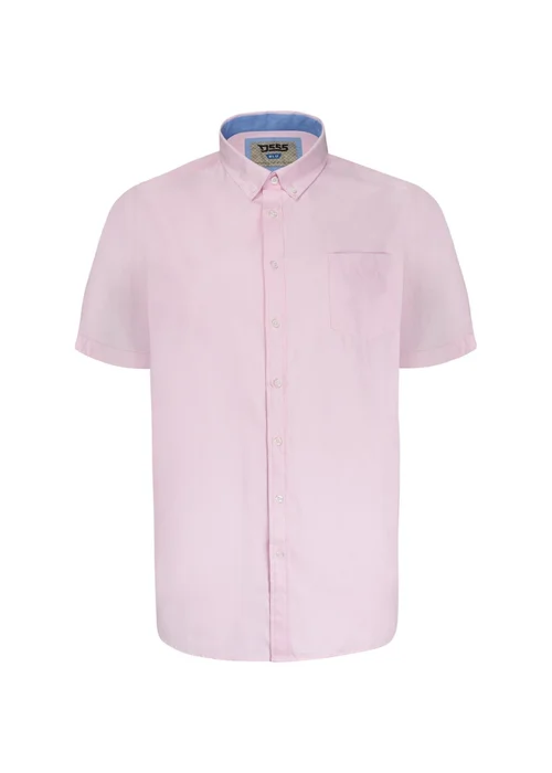 Duke Pink James Oxford Kingsize Short-Sleeved Shirt - XXL Image 1