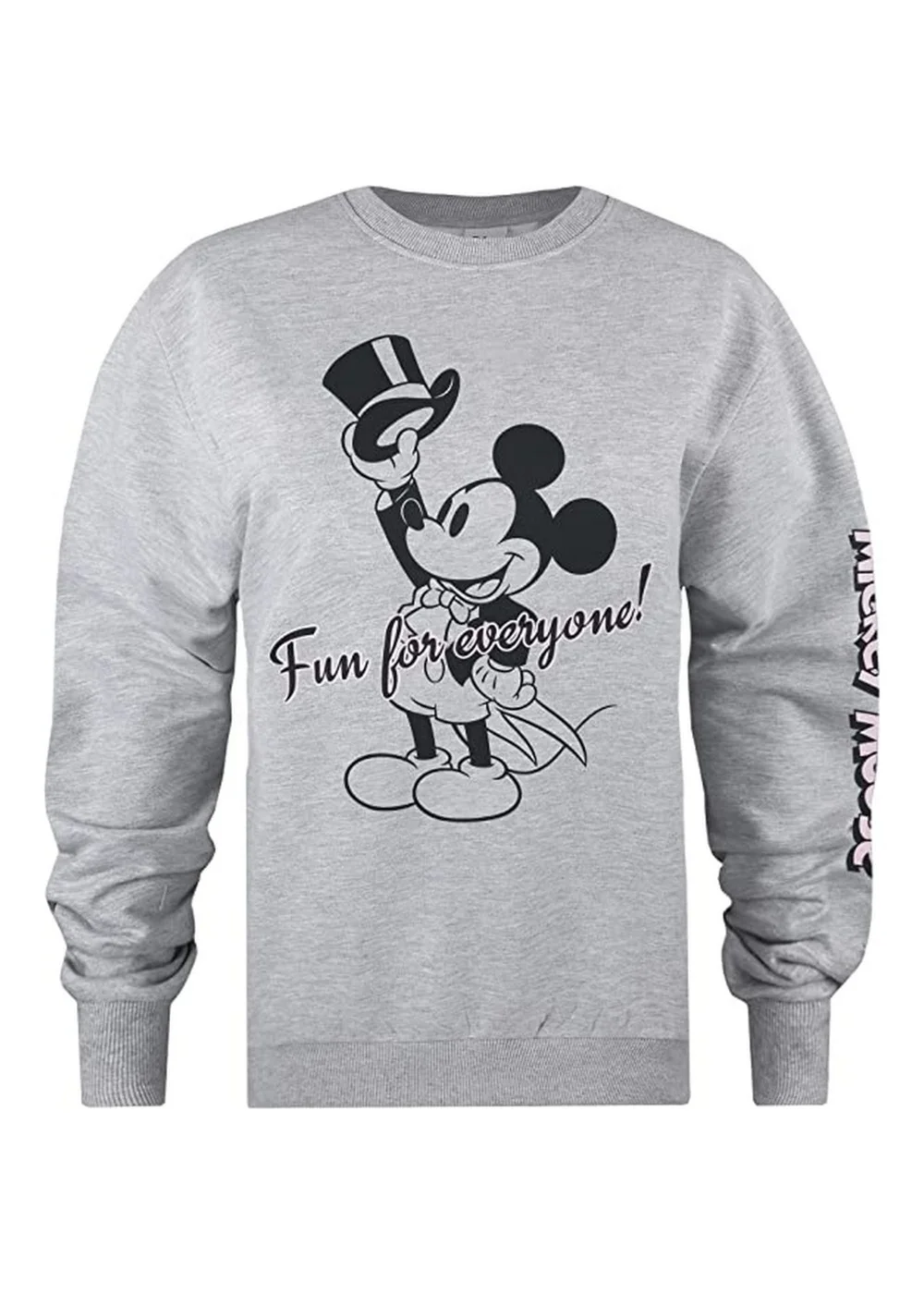 Disney Grey Showtime Fun For Everyone Mickey Mouse Sweatshirt - Small Image 4