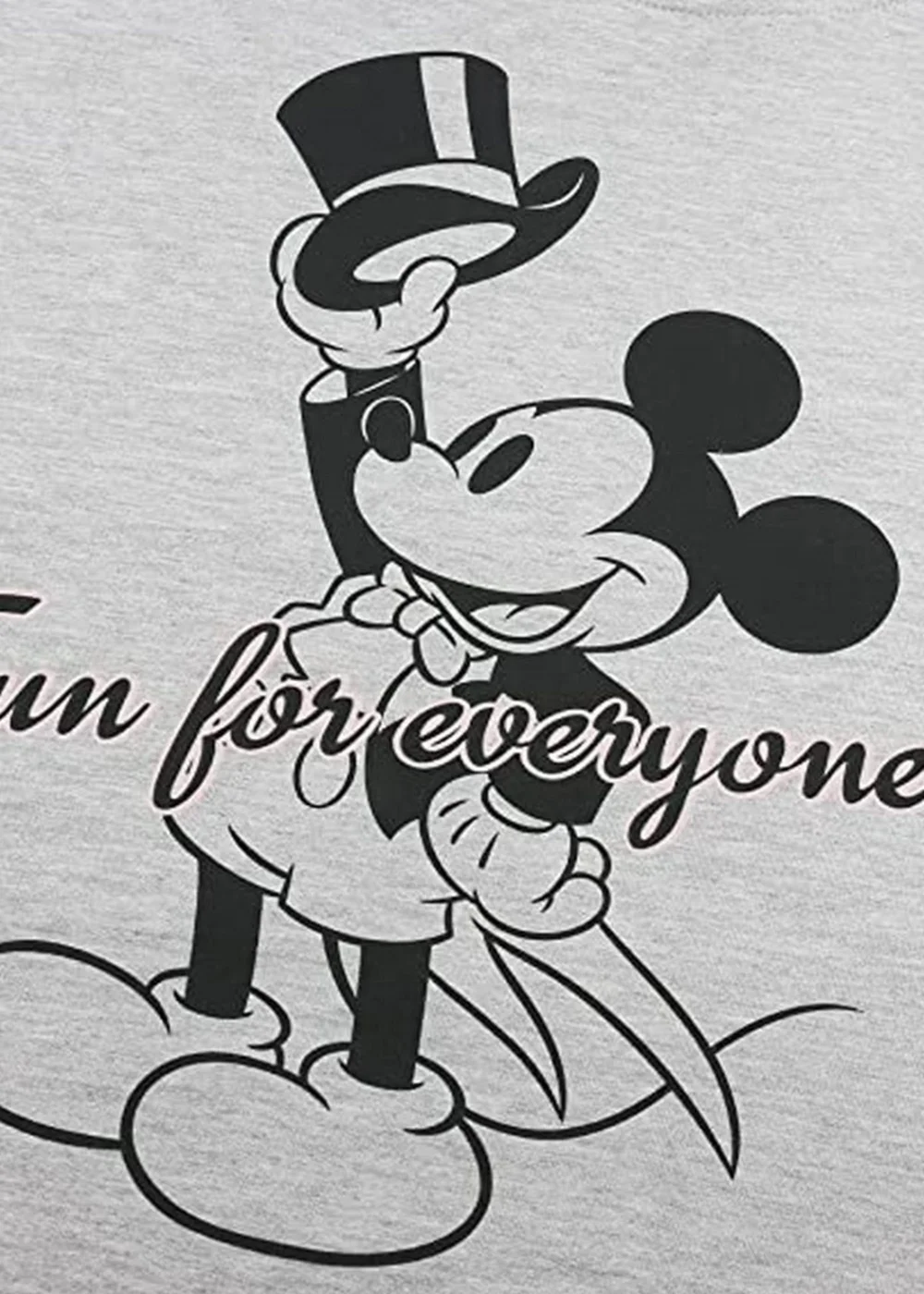 Disney Grey Showtime Fun For Everyone Mickey Mouse Sweatshirt - Small Image 3