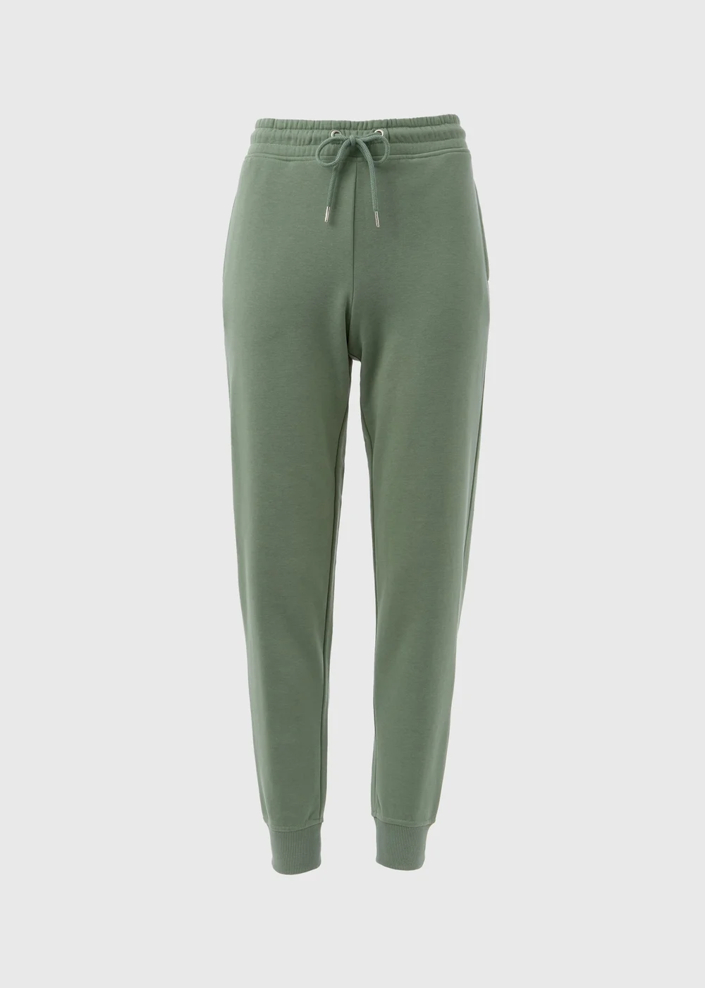 Khaki Tapered Jogging Bottoms - Small Image 4