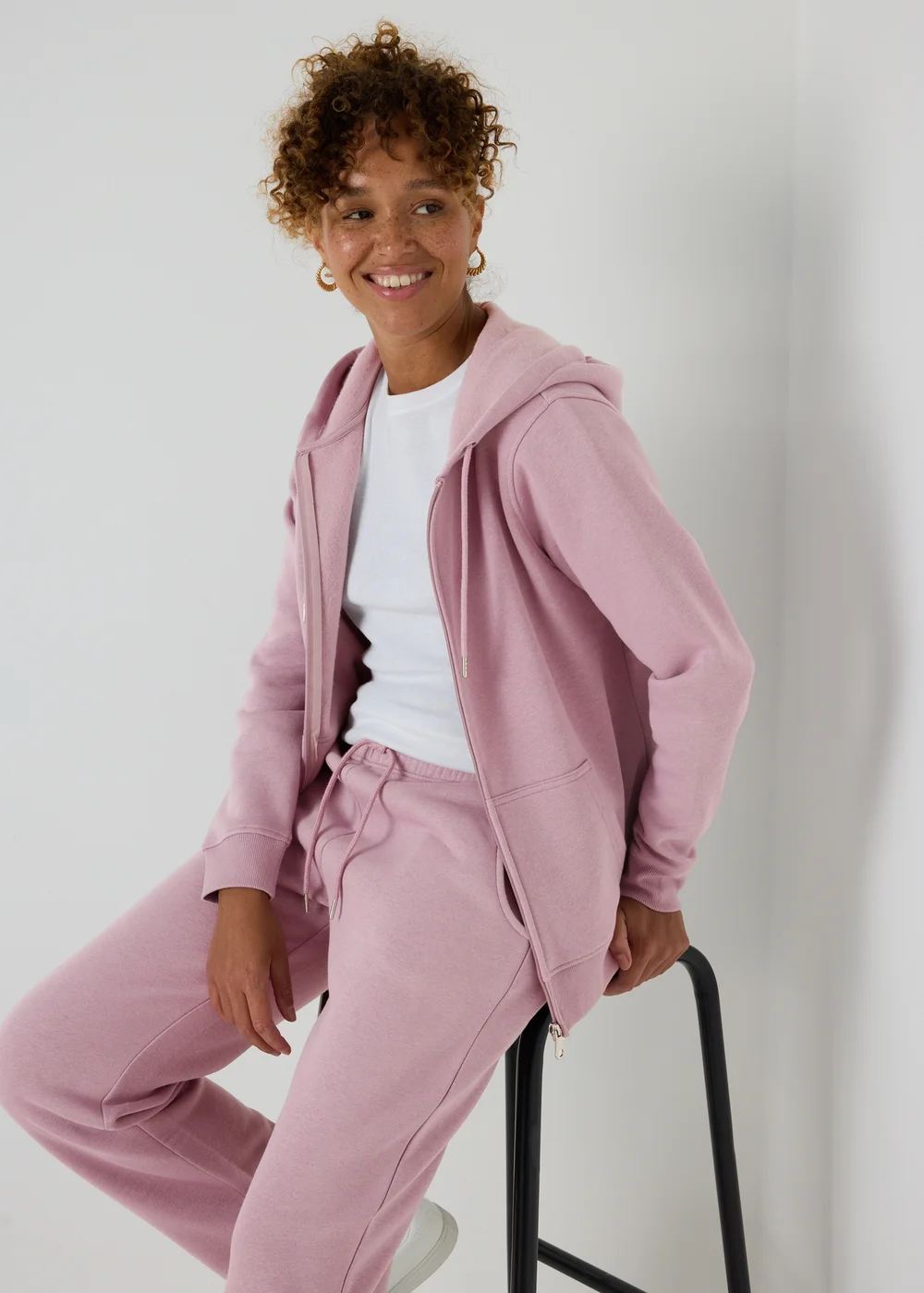 Purple Zip Up Hoodie - S Image 1