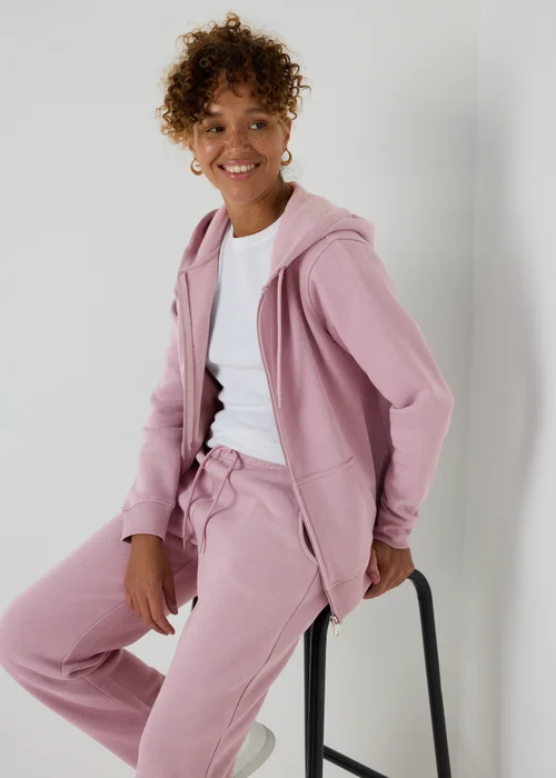 Purple Zip Up Hoodie - S Image 1
