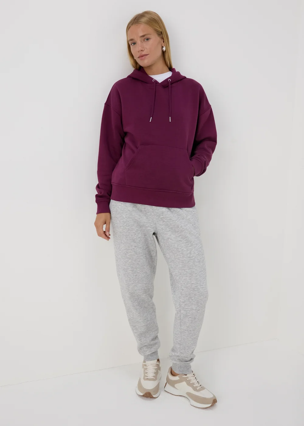 Burgundy Basic Hoodie - S Image 1